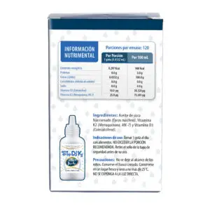 Suplemento ONEDROP D3 + K2  | Frasco de 4 ML | 120 gotas | Sin azúcar
