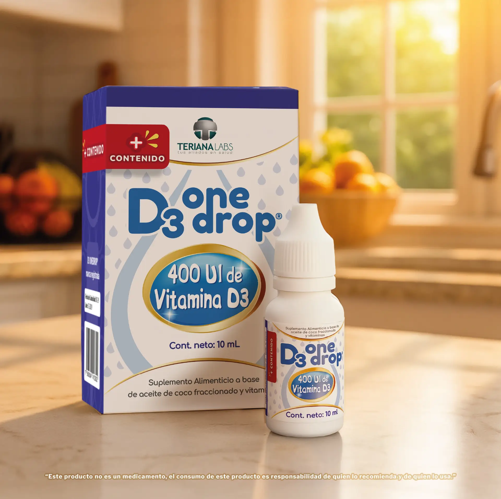 Suplemento D3 ONEDROP en Gotas | Frasco 10 ml | Vitamina D3 (400 UI) | Sin Azúcar - Imagen 9
