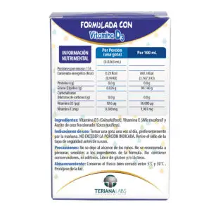 Suplemento D3 ONEDROP en Gotas | Frasco 3 mL | Vitamina D3 (400 UI)  | 114 gotas | Rinde +3 meses | Sin azúcar