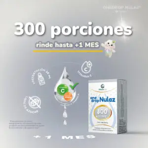 Suplemento ONEDROP NULAZ en gotas con Vitamina C y Enzima Lactasa 1000 ALU | Frasco con 20 mL